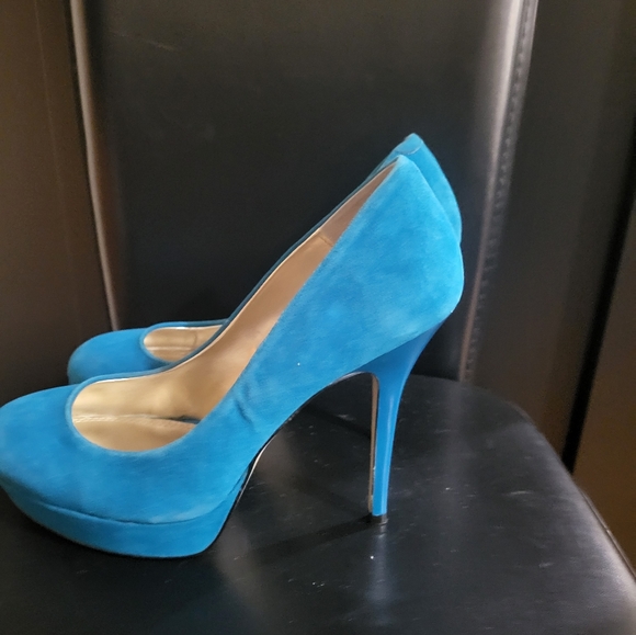 Bakers Shoes - Bakers  turquoise heels